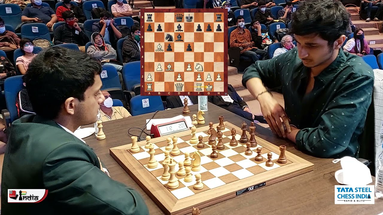 Nihal Sarin vs Vidit Gujrathi | Tata Steel Chess India 2021 Blitz Round 13