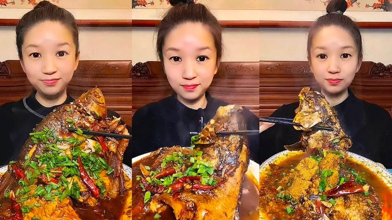 Spicy Fish Curry Mukbang Eating Challenge | 생선찜 카레 먹방 | 생선튀김/생선구이/Fish Fry | 생선조림 먹방,중국음식 먹방 리얼 사운드