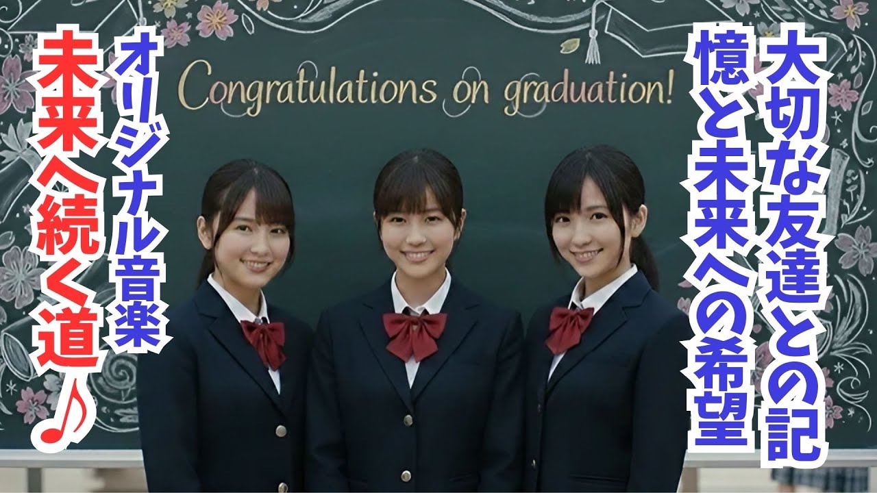 【音楽×卒業】♪卒業・未来へ続く道　学生時代の思い出、大切な友達との記憶と未来への希望。3人の女子高生が踊る！
