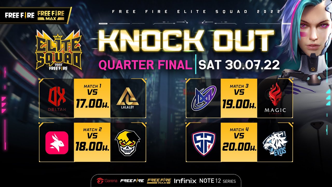 🔴LIVE Free Fire Elite Squad 2022 : Quarter Final