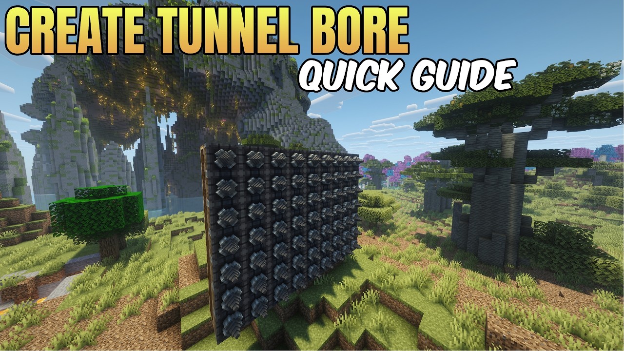 How to Automate Mining with a TUNNEL BORE! (Create)