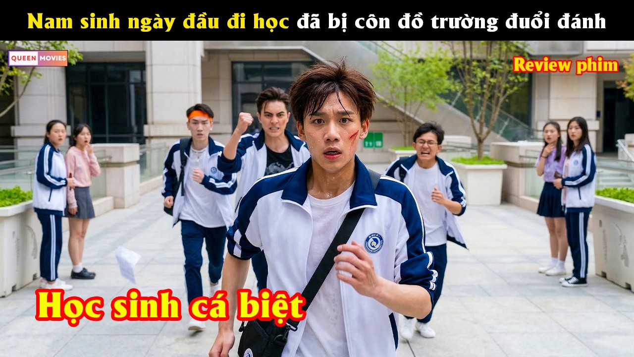 Nam sinh ngày đầu đi học đã bị côn đồ trường đuổi đánh - Review phim hay
