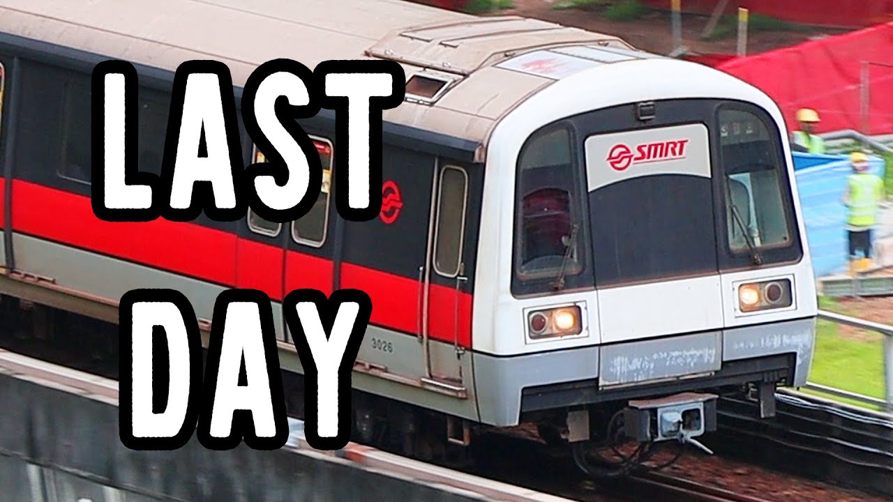 Last Day of Service - SMRT East West/North South Line Kawasaki C151 final day on revenue service