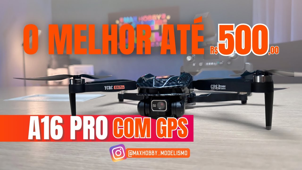 Drone Filé A16 PRO Câmera top com GPS | O melhor até R$500