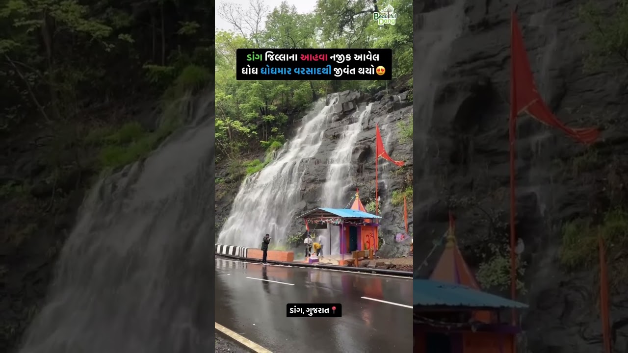 Dang gujarat #waterfall #ahava #gujarat #nature #youtubeshorts