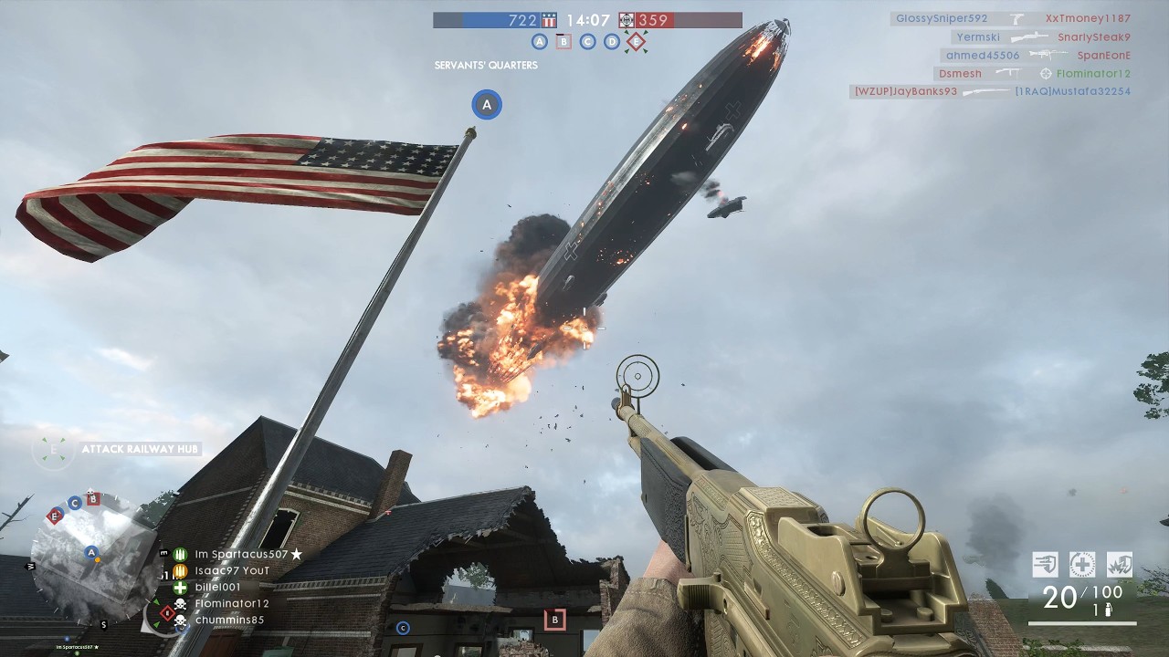 Battlefield 1: Conquest gameplay (No Commentary)