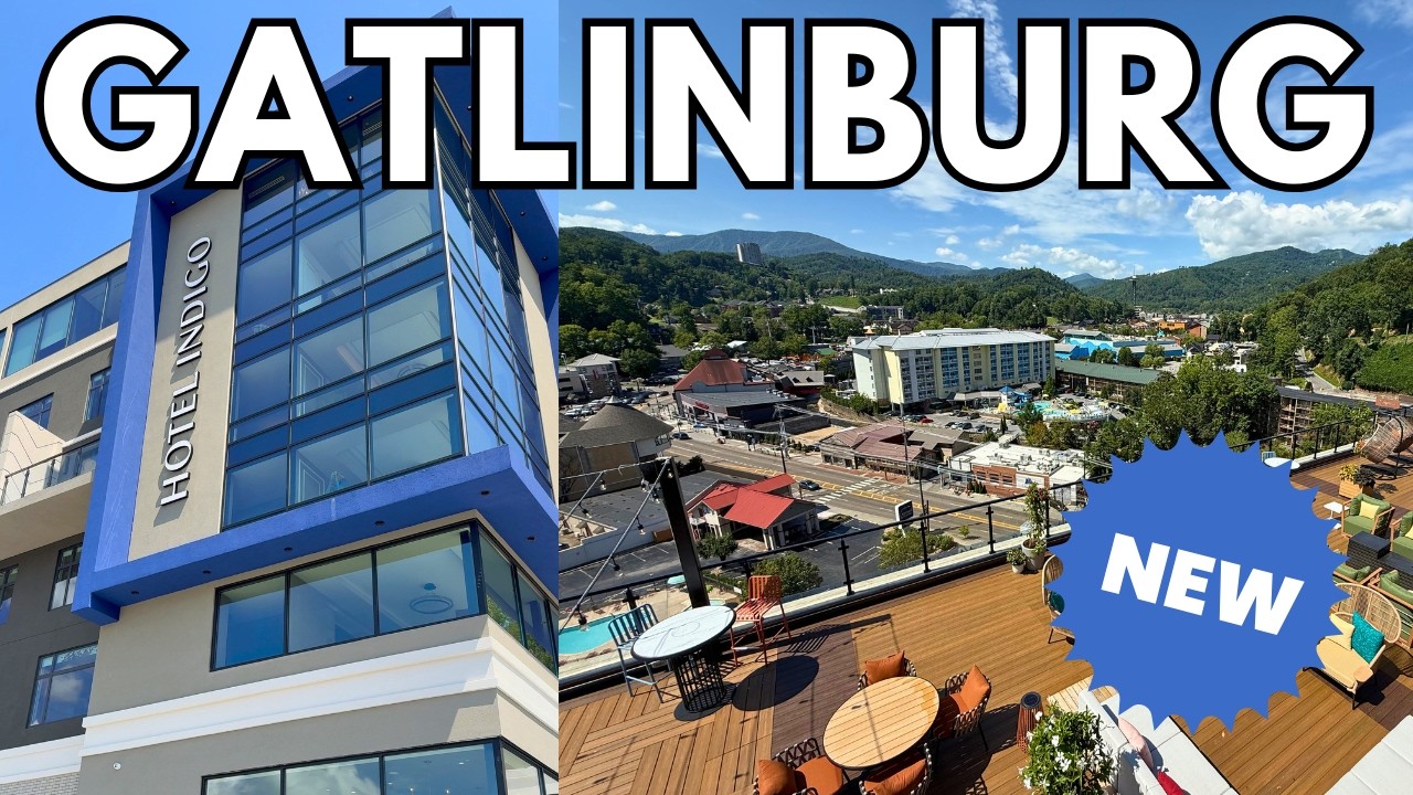 NEW Hotel Indigo Gatlinburg SNEAK PEEK TOUR | Infinity Pool, Rooms, Altitude Roof Top Bar!