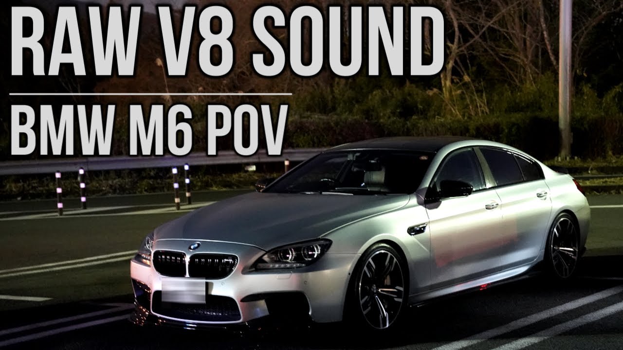 BMW M6 RAW V8 Exhaust Sound | Night Drive POV in Japan