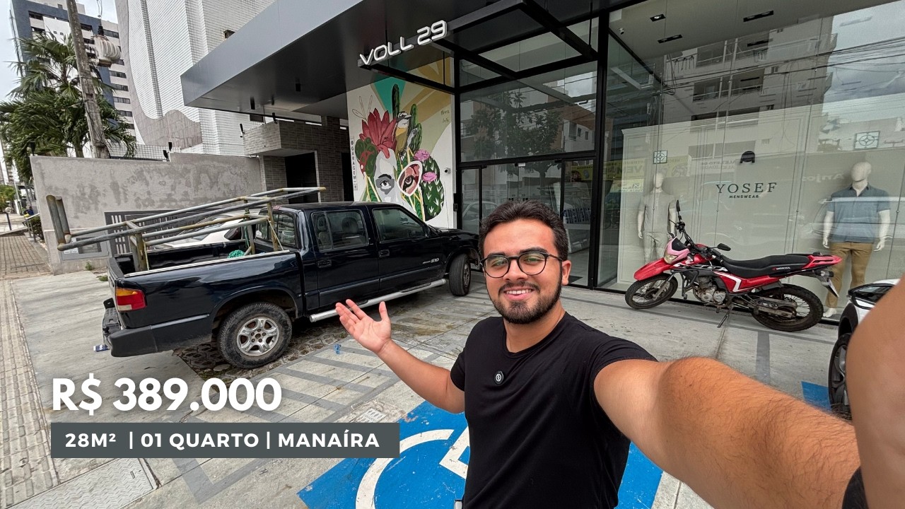 FLAT NOVO COM VISTA MAR EM MANAÍRA POR R$ 389 MIL EM JOÃO PESSOA-PB