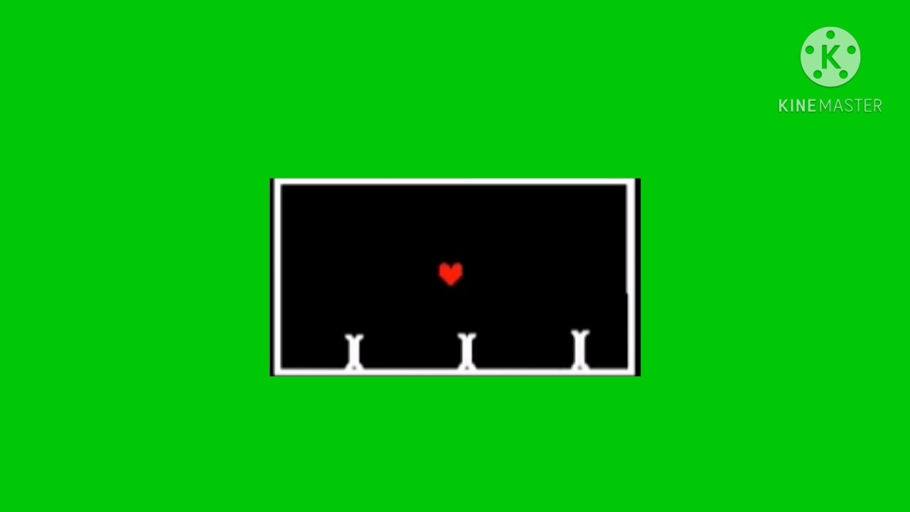 Undertale - papyrus attacks green screen