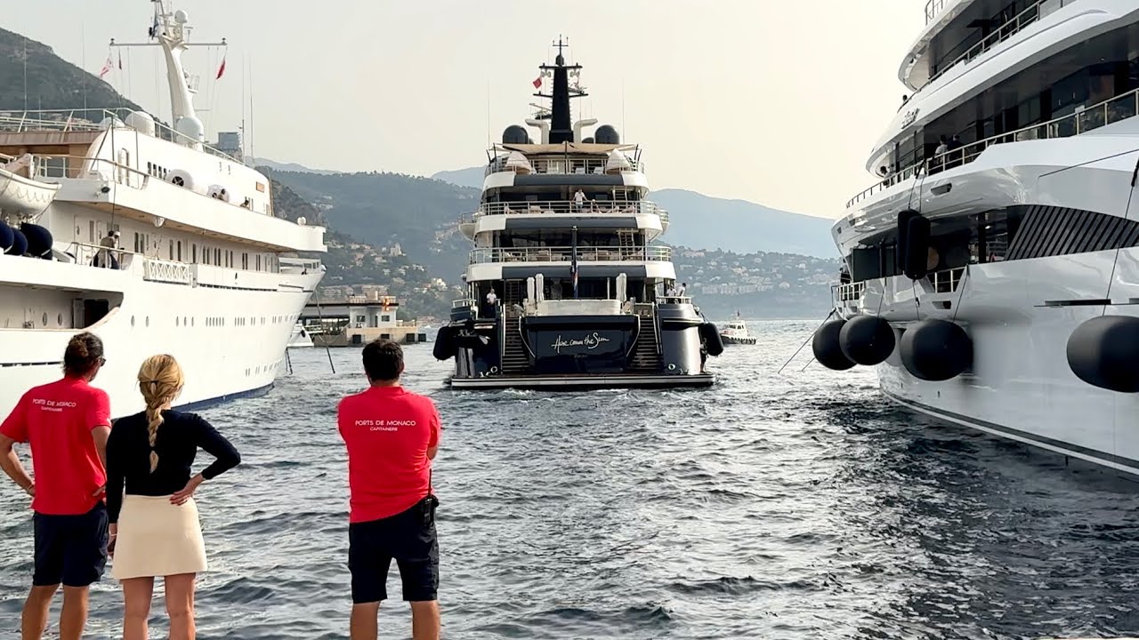 MONACO AMAZING LUXURY SUPERYACHT, MEGAYACHT •YACHT SPOTTING 2024 VOL. 1 @emman25MC