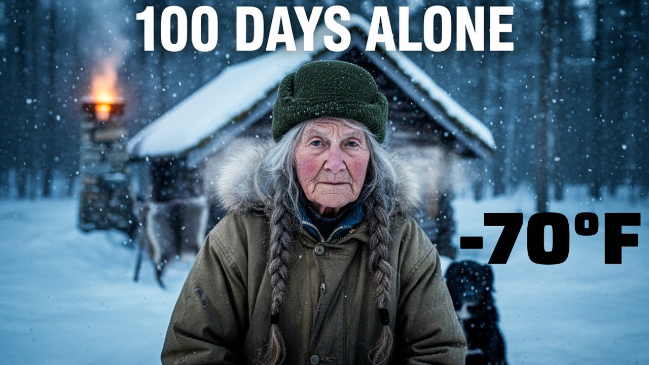 100 Days Alone in Alaska ❄️ 80-Year-Old Grandma vs -70°F Wilderness | Winter Survival Story