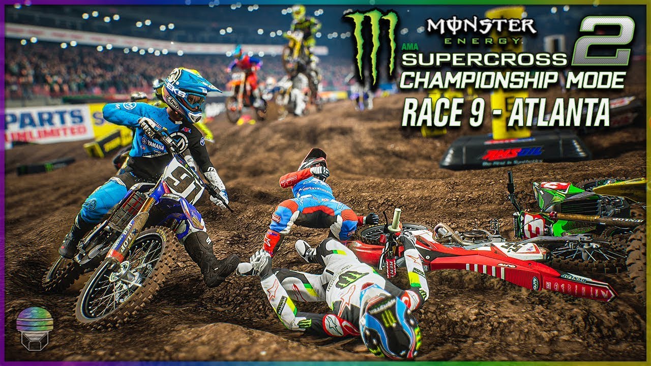 ВОЗВРАЩЕНИЕ ТРОЙНОЙ КОРОНЫ! | Гонка 9 | Режим чемпионата Monster Energy Supercross 2