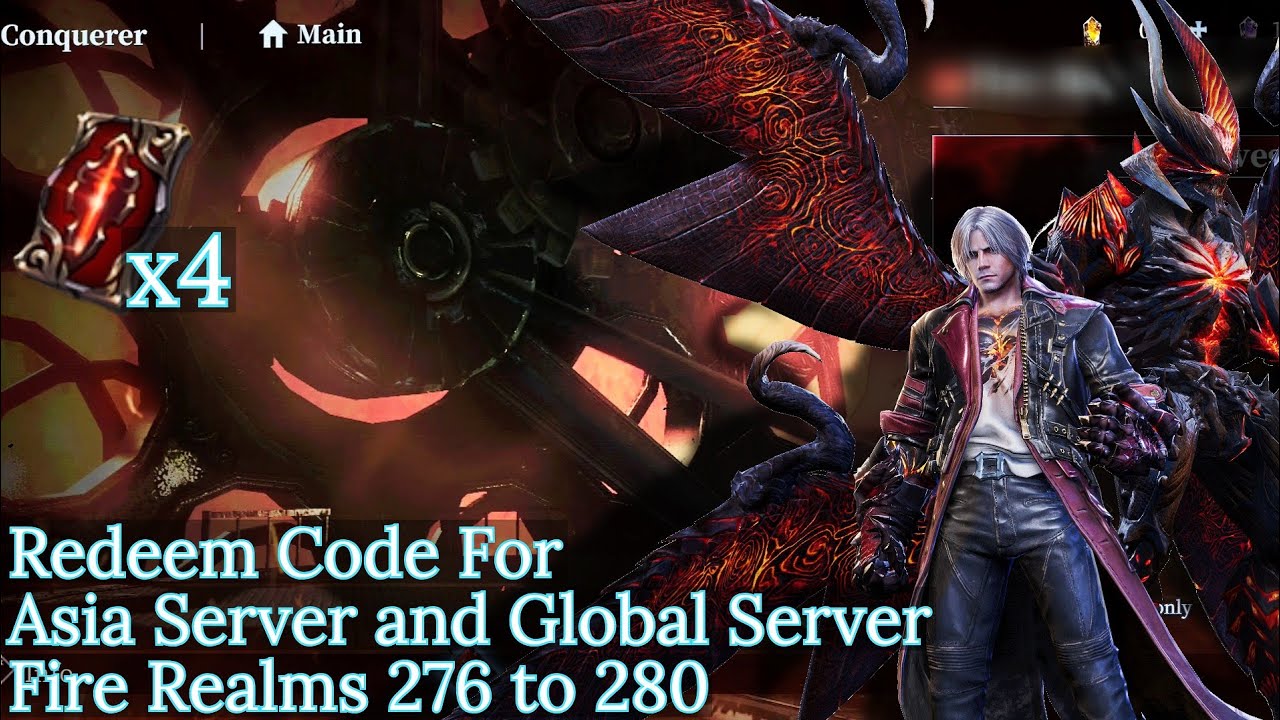 Redeem code Asia & Global | Fire 276 to 280 | Devil May Cry Peak of Combat DMC POC | The KiLLeR.