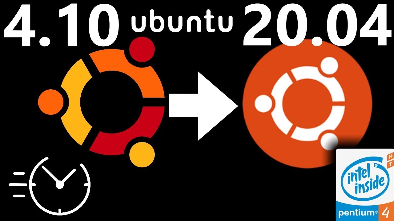 Upgrading through every version of Ubuntu 32-bit (time lapse)