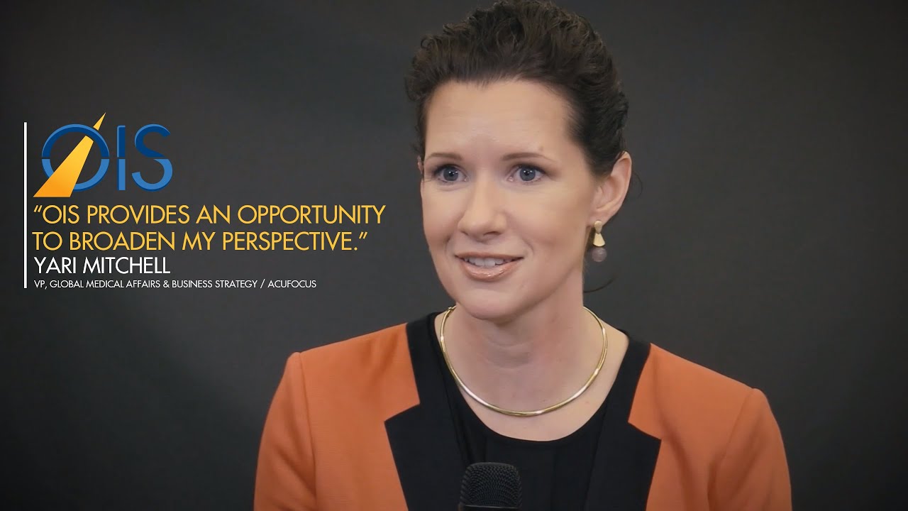 Yari Mitchell of Acufocus: Why I Attend OIS