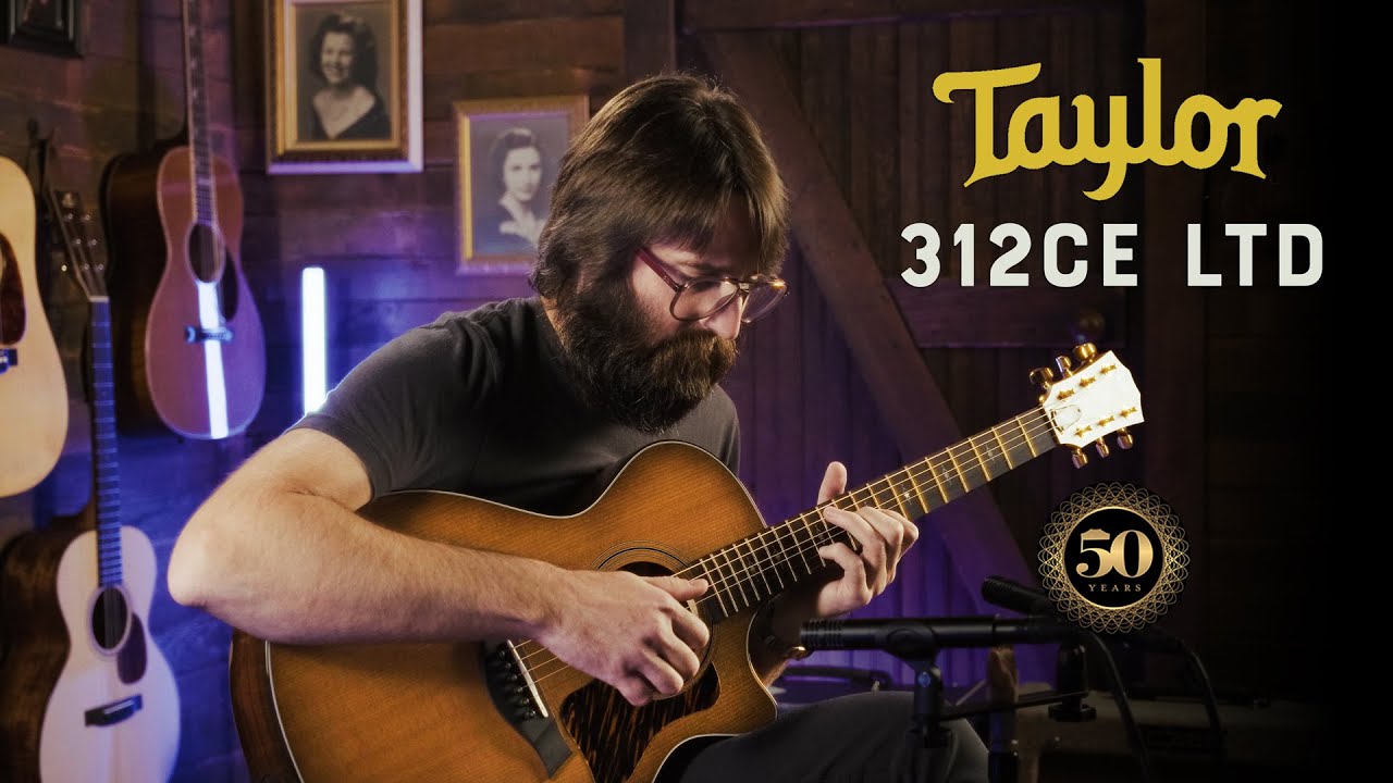 In Depth Look at the Taylor 50th Anniversary 312ce LTD Sapele Acoustic-Electric Guitar