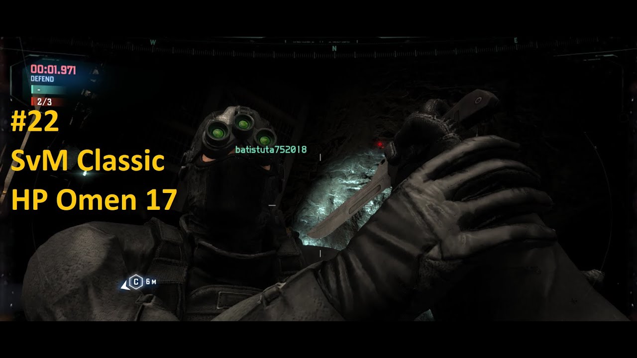 #22 PLAYING IN 2022 on a laptop - HP OMEN 17. Splinter Cell Blacklist SvM Classic Uranium Mine