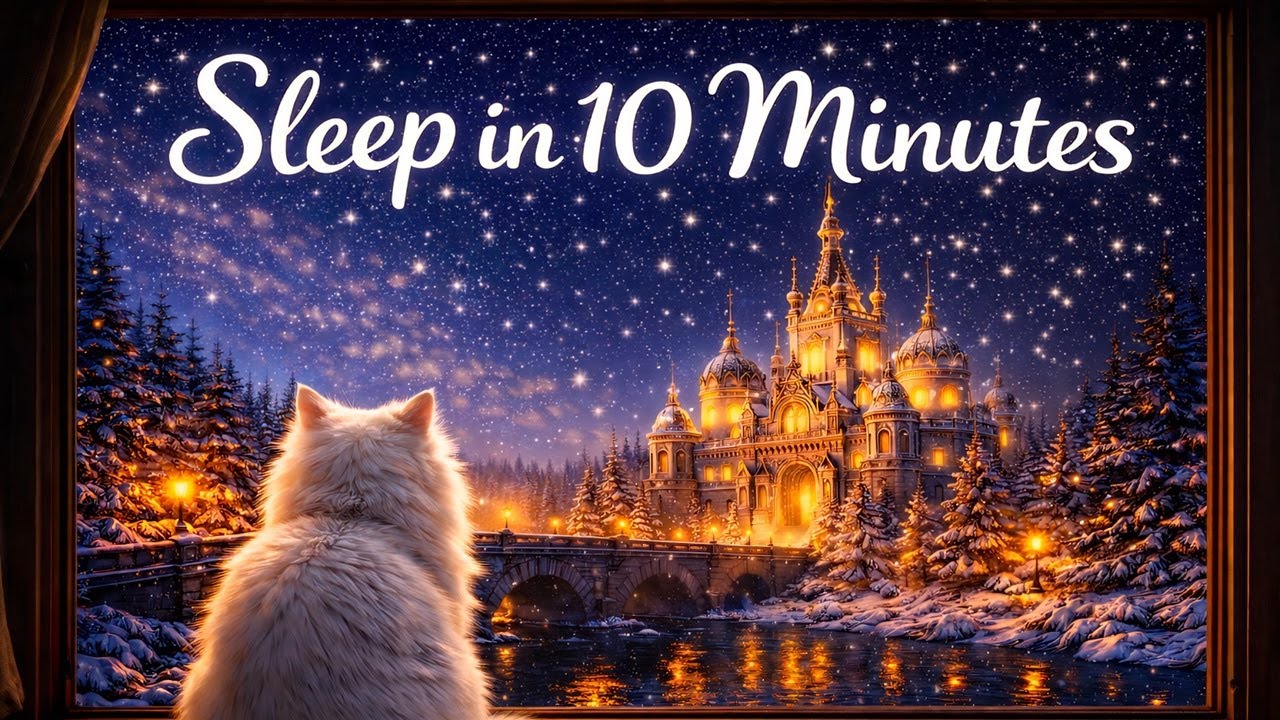 10분만 버텨보세요… 대부분 잠듭니다 🐾❄️ | Cat Castle Sleep Video