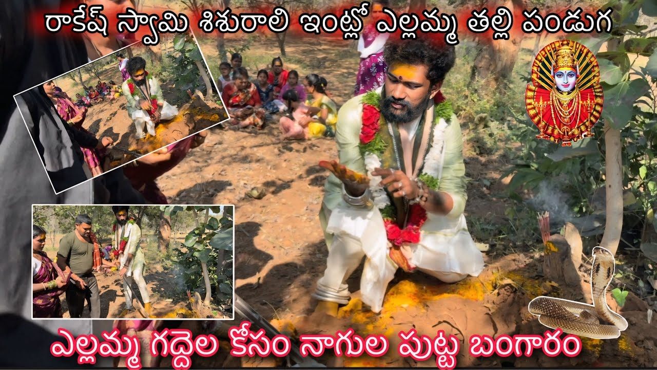 Renuka yellamma thalli🐍Panduga || Rakesh Swamy🔱|| Putta bangaram pooja 