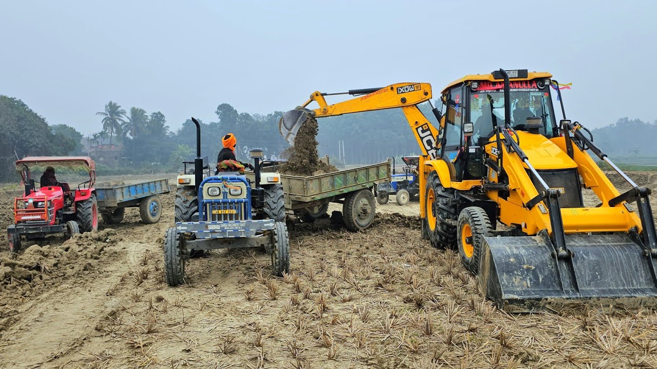 Swaraj Tractor Sonalika Tractor Eicher 551 Mahindra Tractor John Deere Full Loading Tractor Stunt 