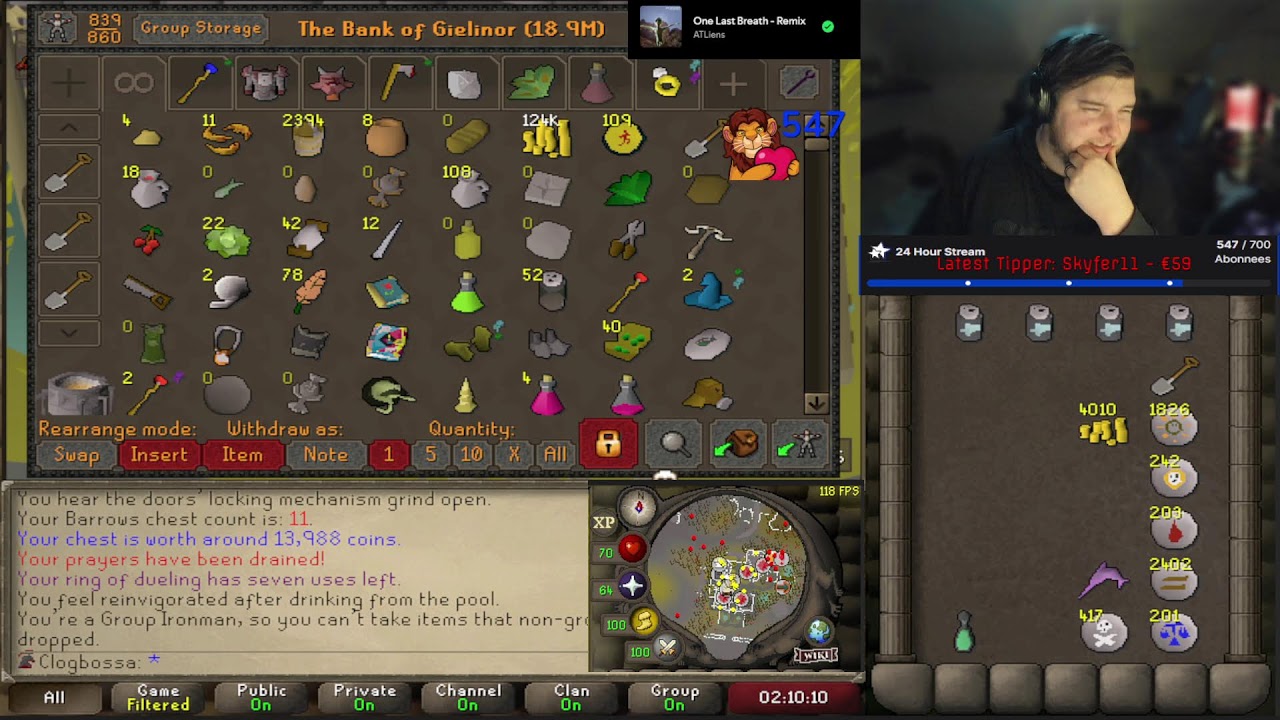 [GHCIM] More questing for Barrows Gloves! !Today !discord !team !newvid