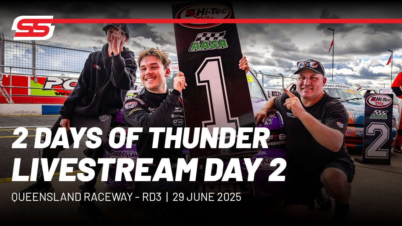 Livestream 2025 Hi-Tec Oils Super Series Round 3,  Queensland Raceway | DAY 2 Sunday #pureracing