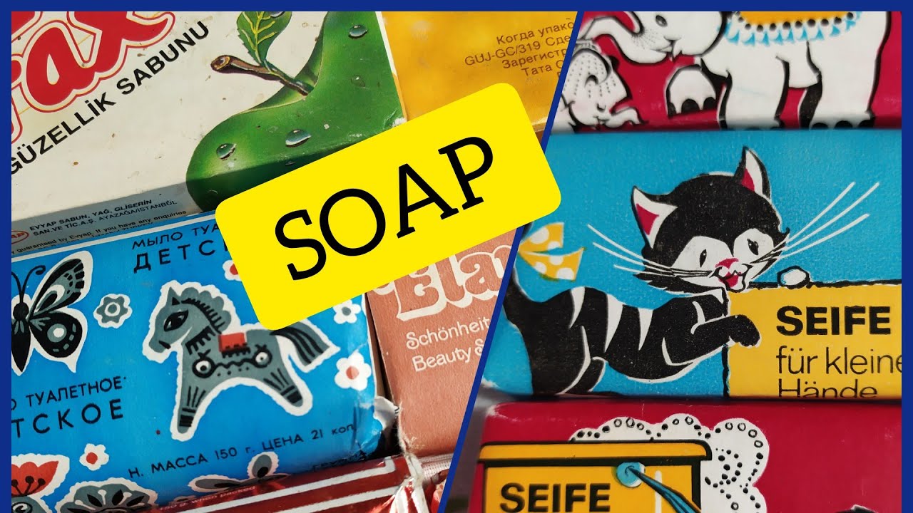 Unpacking vintage soap. ASMR распаковка винтажного мыла.