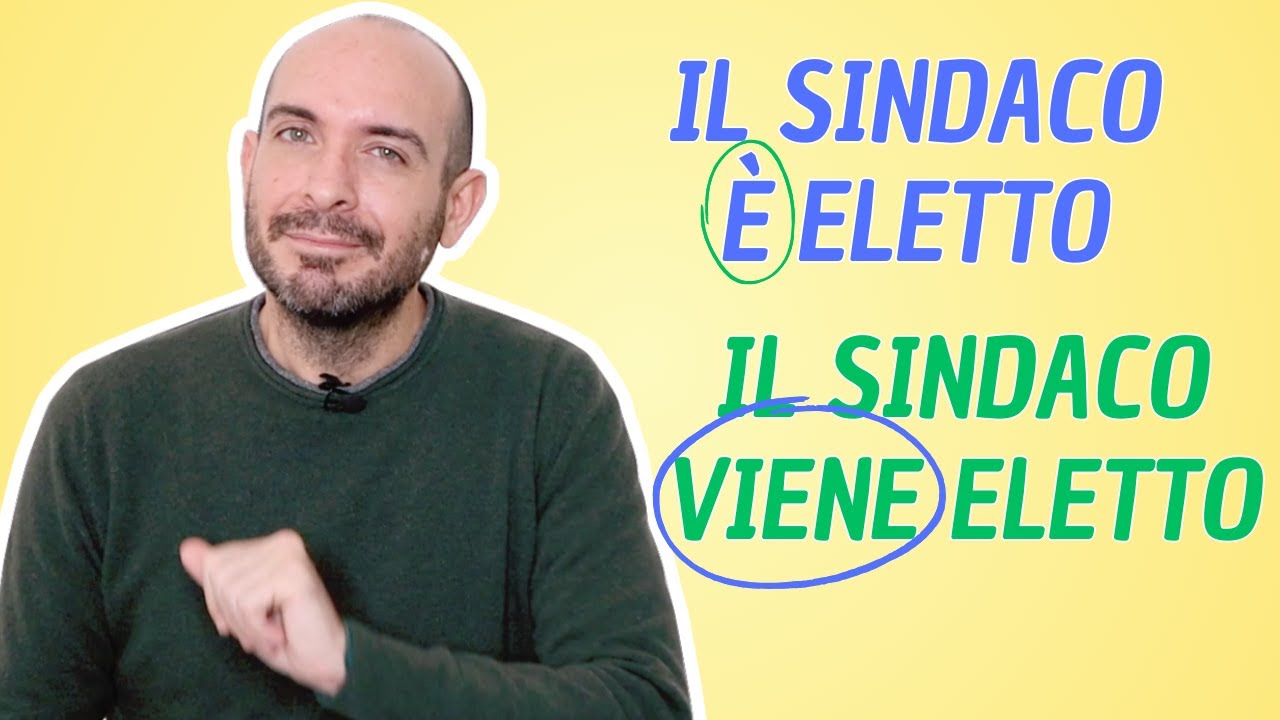 La forma passiva con VENIRE in italiano | Impara l'italiano con Francesco