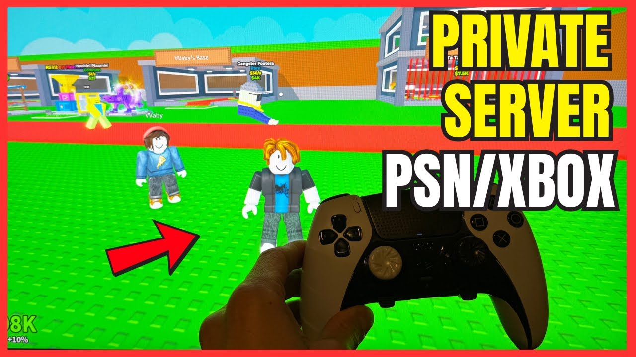 Roblox Steal a Brainrot: как создать и подключиться к частному серверу с друзьями! (PS4/PS5/Xbox)