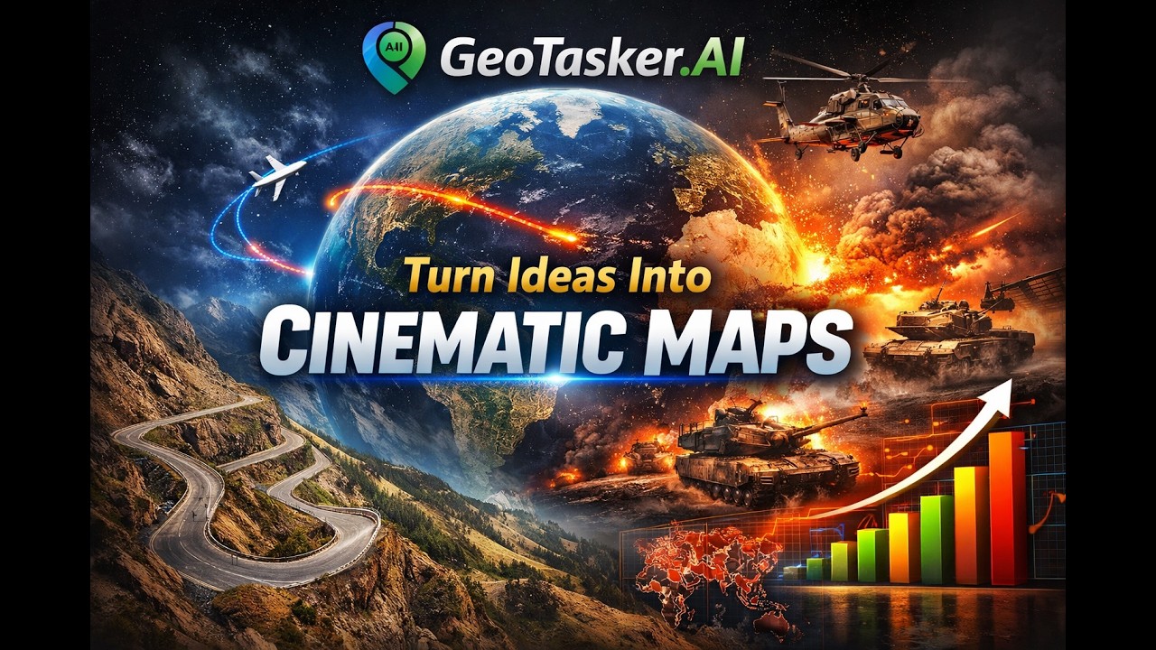 GeoTasker Storyteller - AI-Powered Map Video Creator | From Prompt to Production