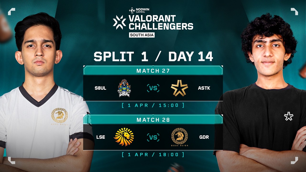 VALORANT Challengers South Asia 2026 Split 1: Day 14