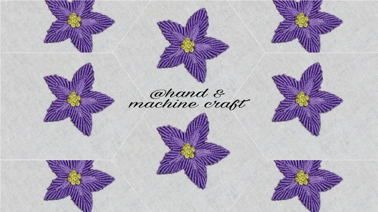 Hand Embroidery For Beginners | All Over Embroidery Designs /Brazilian Embroidery