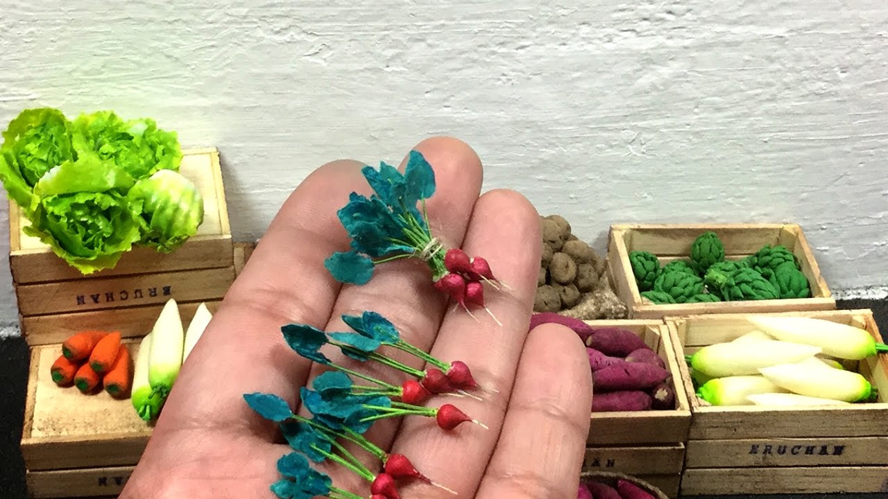Rabanos miniatura .Rabanitos .Miniature radish.Tutorial miniatura