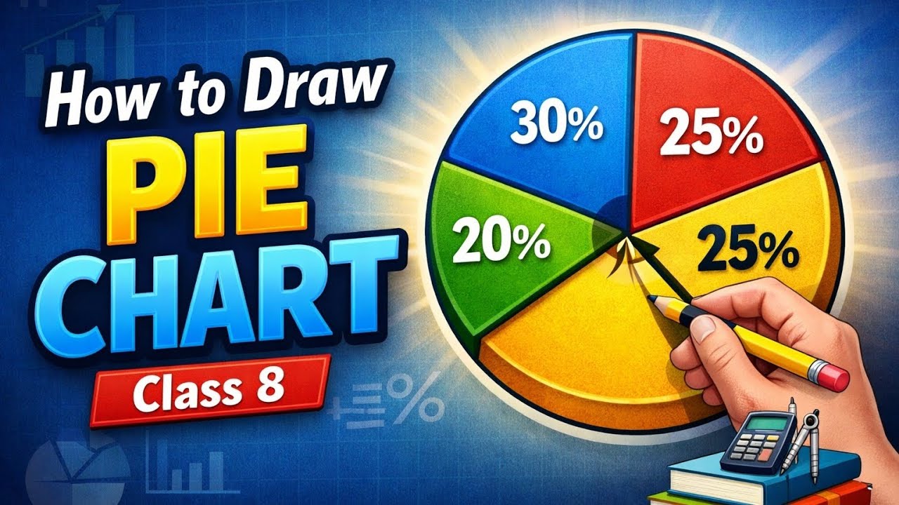 Pie Chart Explained in Easy Way | Data Handling Class 8 Maths