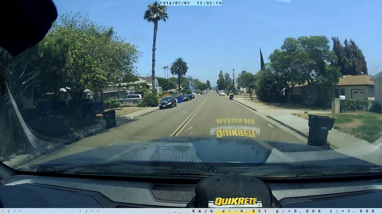 Close call with a stop sign runner