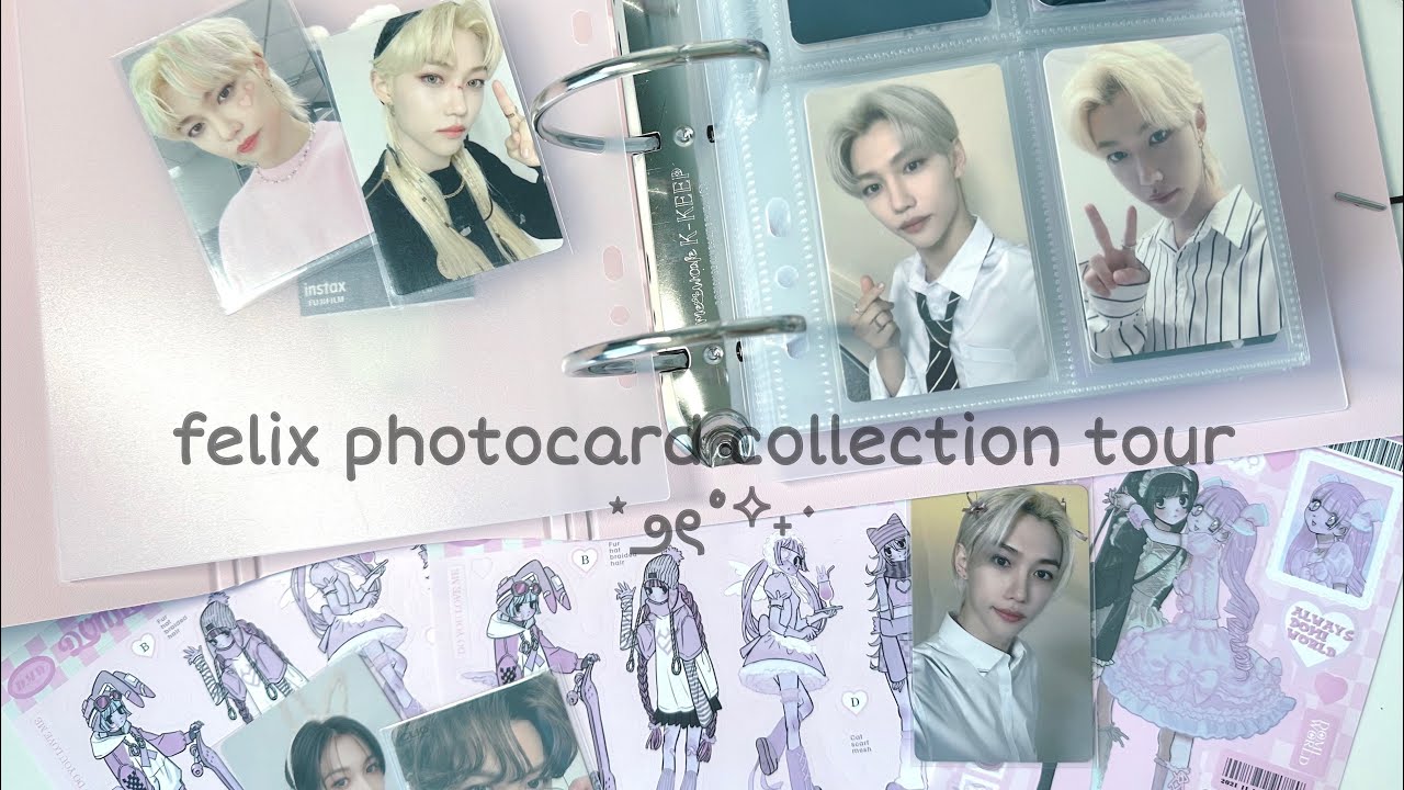 my (very long) felix photocard collection video ♡