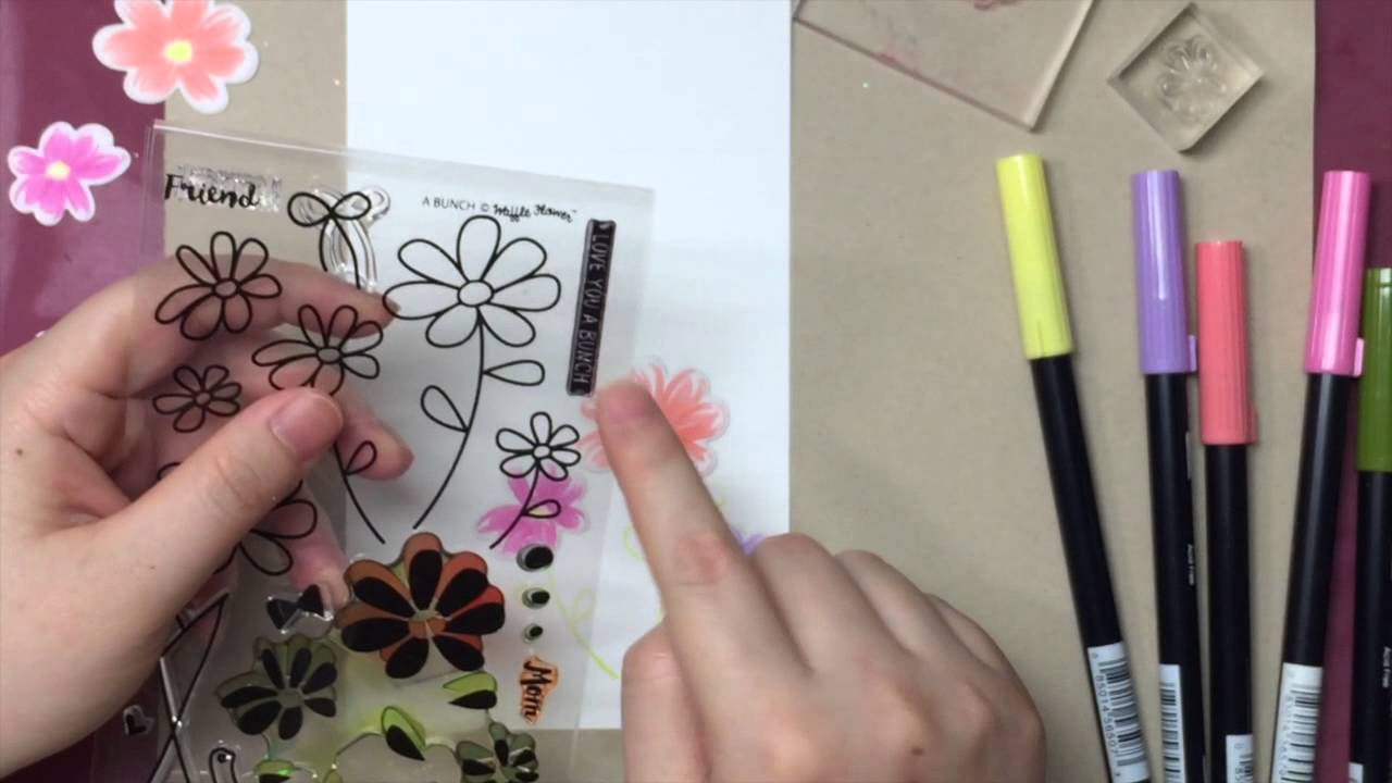 Faux Painting Technique with Tombow Dual Brush Pens
