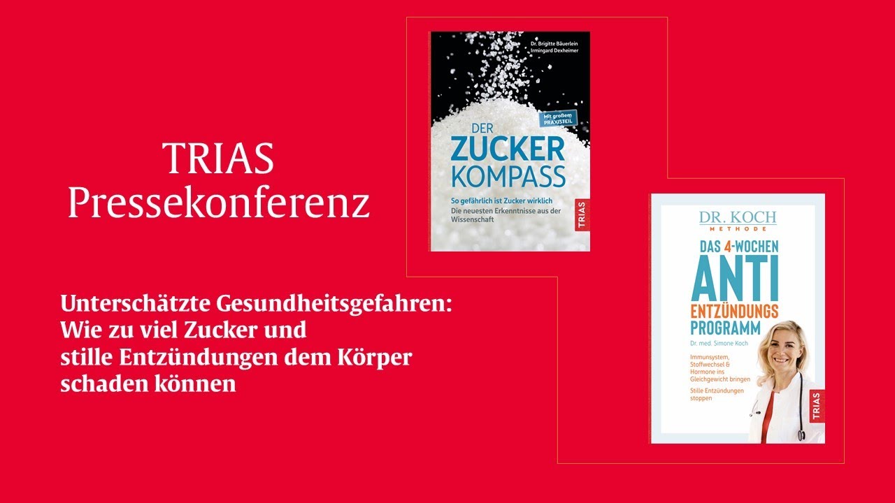 TRIAS Pressekonferenz: Wie zu viel Zucker und stille Entzündungen dem Körper schaden können