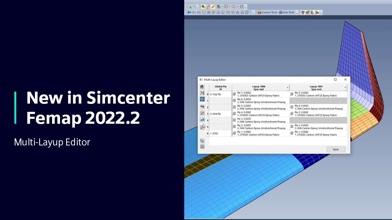 New in Simcenter Femap 2022.2 ⁠&mdash; Multi-Layup Editor