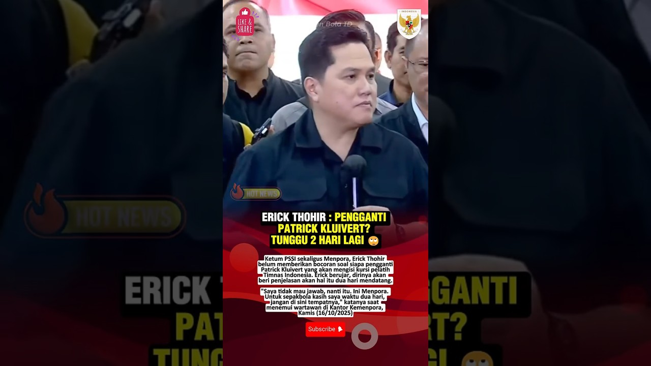 KETUM PSSI : TEKA TEKI PELATIH TIMNAS INDONESIA SELANJUTNYA? TUNGGU 2 HARI LAGI 