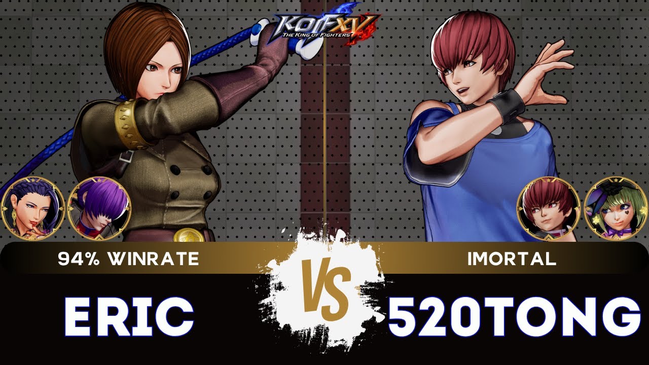 KOF XV🎞️ ERIC (O.Shermie/Luong/Whip) vs 520TONG (O.Chris/Sylvie/Chris) 🎞️Replay Match - 10/25