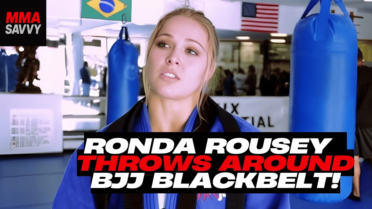 Vintage Ronda Rousey Shows INSANE Judo Skills vs BJJ Black Belt #rondarousey #ufc