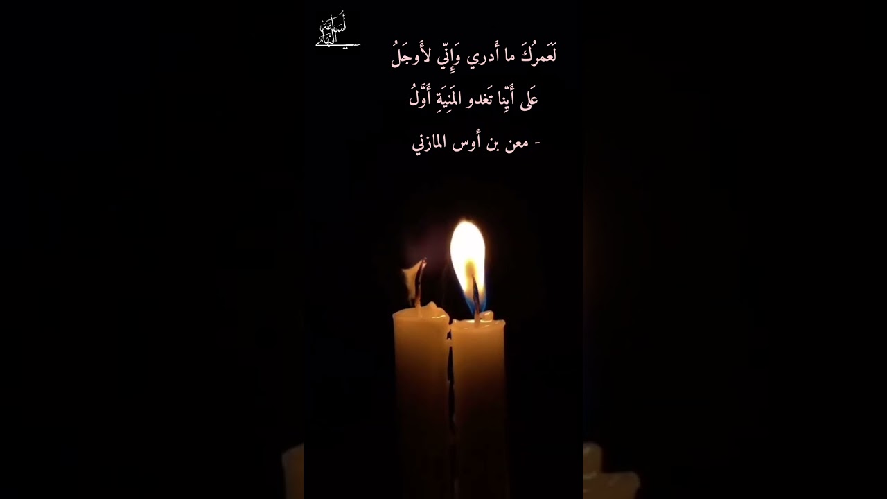 لعمرك ما أدري وإني لأوجلُ | معن بن أوس | إلقاء: أسامة النهاري