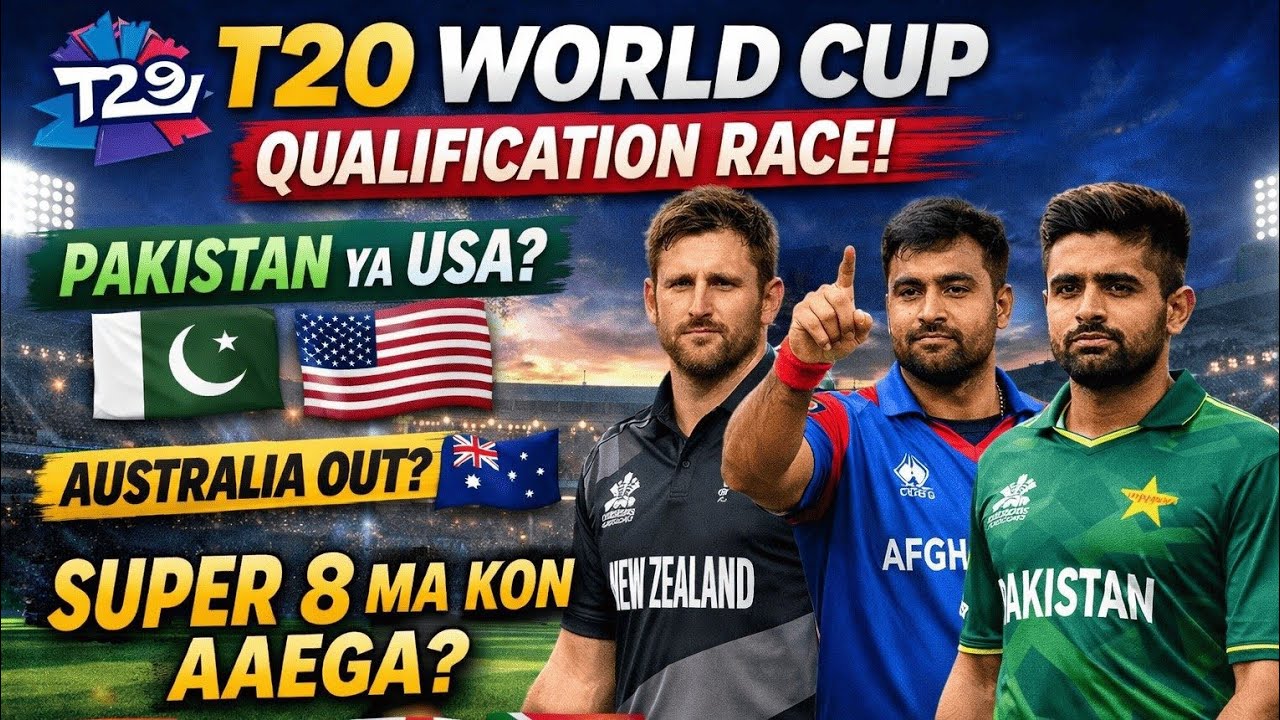 ICC T20 World Cup Super 8 Race | Pakistan vs NZ vs Afghanistan | Who Will Qualify?