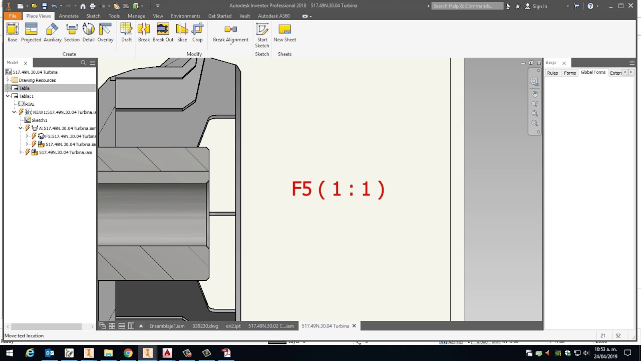 Inventor - Drawing - View Label Properties