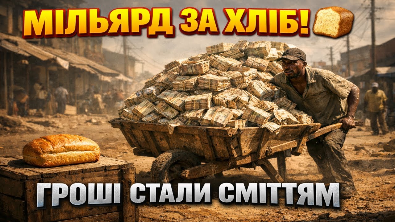 МІЛЬЯРД ЗА ХЛІБ! 🍞 Як за один день ваші заощадження стають СМІТТЯМ? (Урок Зімбабве)