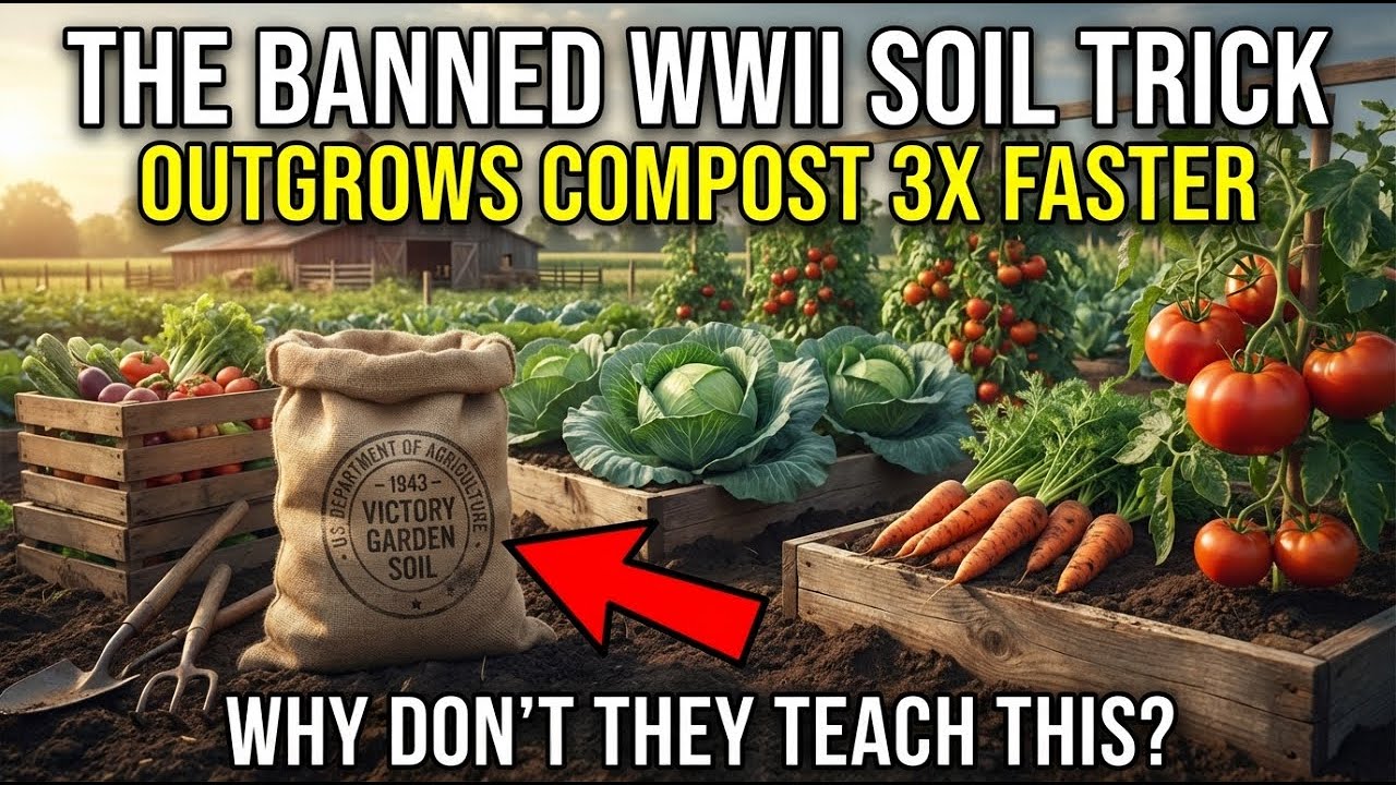 The BANNED WWII Soil Trick That Outgrows Compost — Why Don't They Teach It?