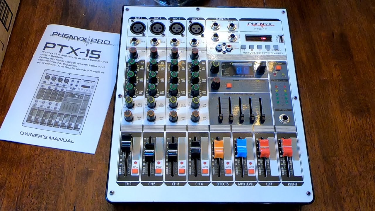 The $119 Phenyx Pro PTX-15 Sound Mixer Unboxing, Impressions and Features Review