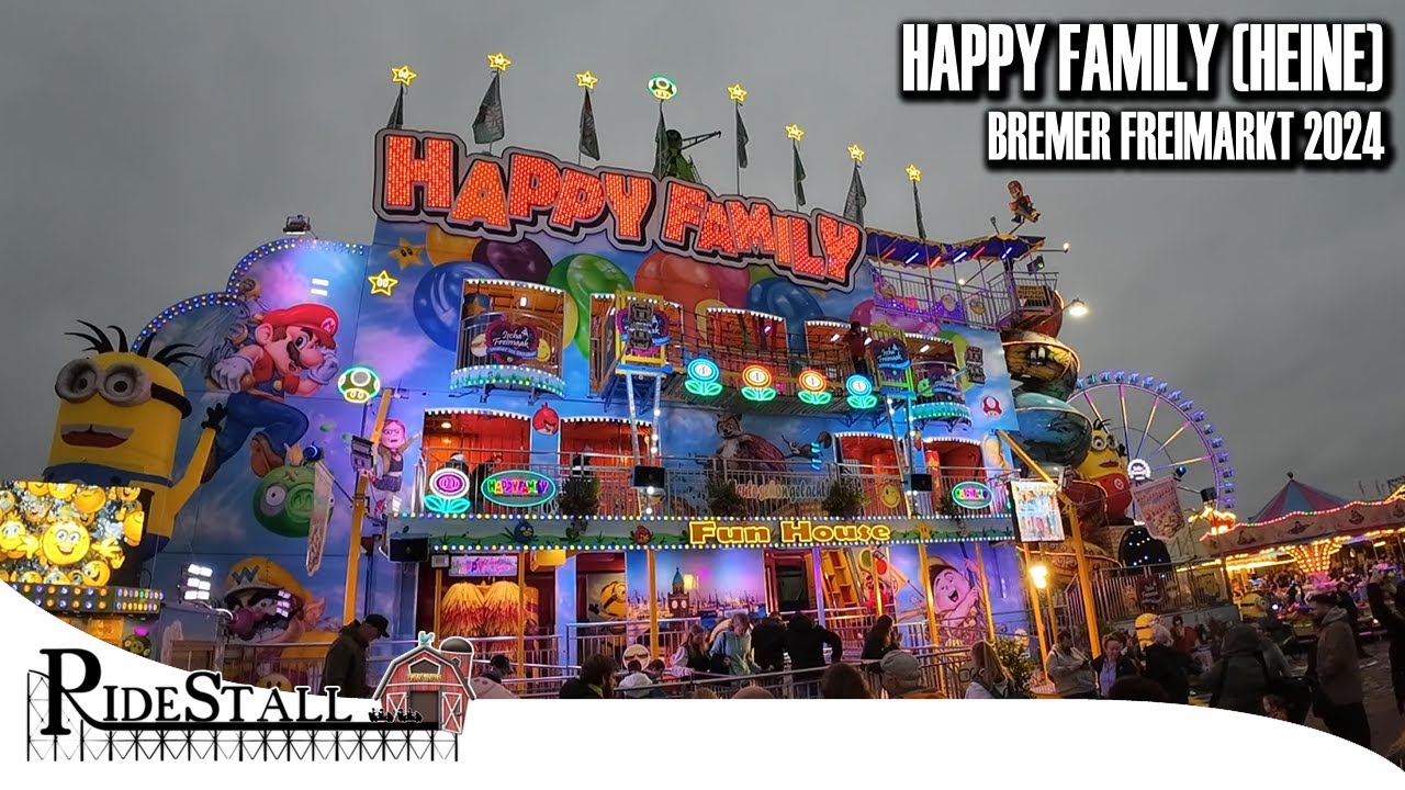 Happy Family (Heine) - richtig gutes Fun House auf dem Bremer Freimarkt 2024 | POV Walkthrough